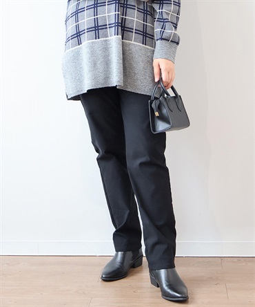 【L～６L】裏起毛 ストレッチ レギンスパンツ(00クロ-４Ｌ-0340884-00-040)