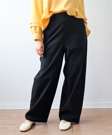 【Ｌ～6L】ストレッチ カーブ パンツ(00クロ-４Ｌ-0341804-00-040)
