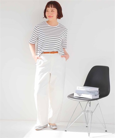【Ｌ～6L】ストレッチ カーブ パンツ(01オフ-ＬＬ-0341804-01-033)