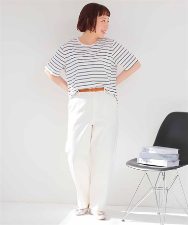 【Ｌ～6L】ストレッチ カーブ パンツ