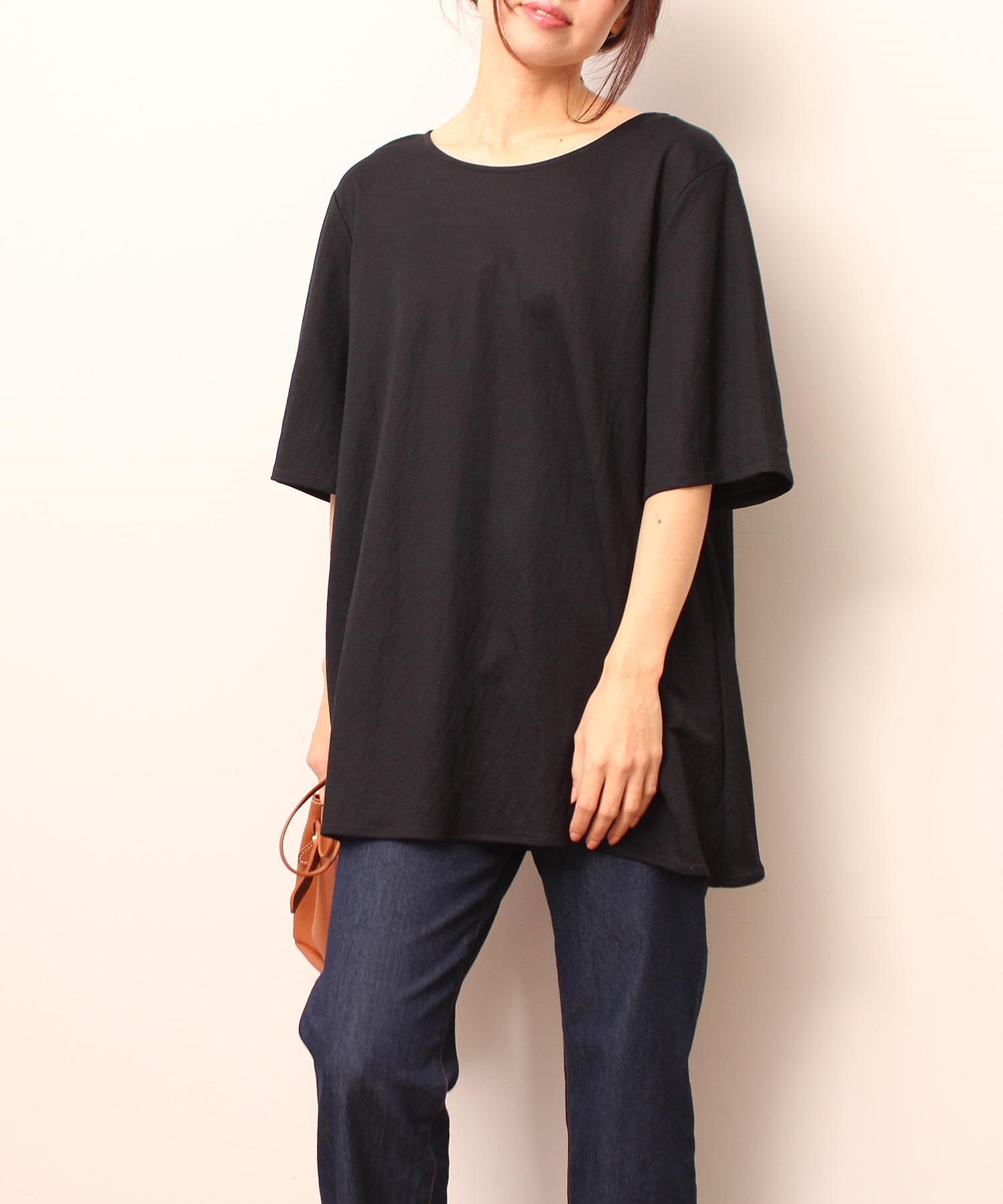 【L～5L】モクロディ― フレア Tシャツ(70コン-Ｌ-0342474-70-032)