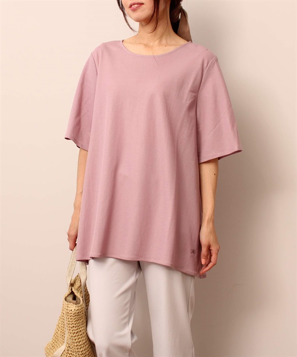 【L～5L】モクロディ― フレア Tシャツ