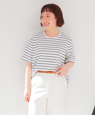 【L～6L】【接触冷感】 ベーシック Tシャツ(02オフＢＤ-４Ｌ-0342483-02-040)