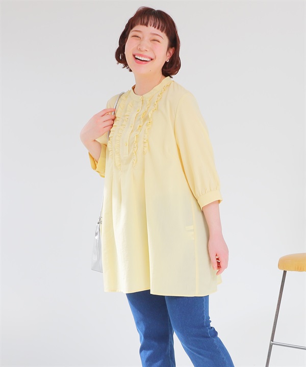 【L～6L】タックフリル チュニック