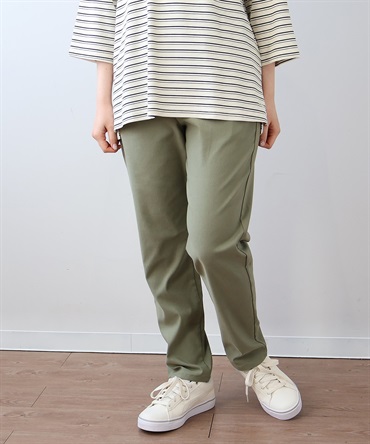 【L～６L】スマート テーパード ストレッチ パンツ(63カーキ-５Ｌ-0342850-63-041)