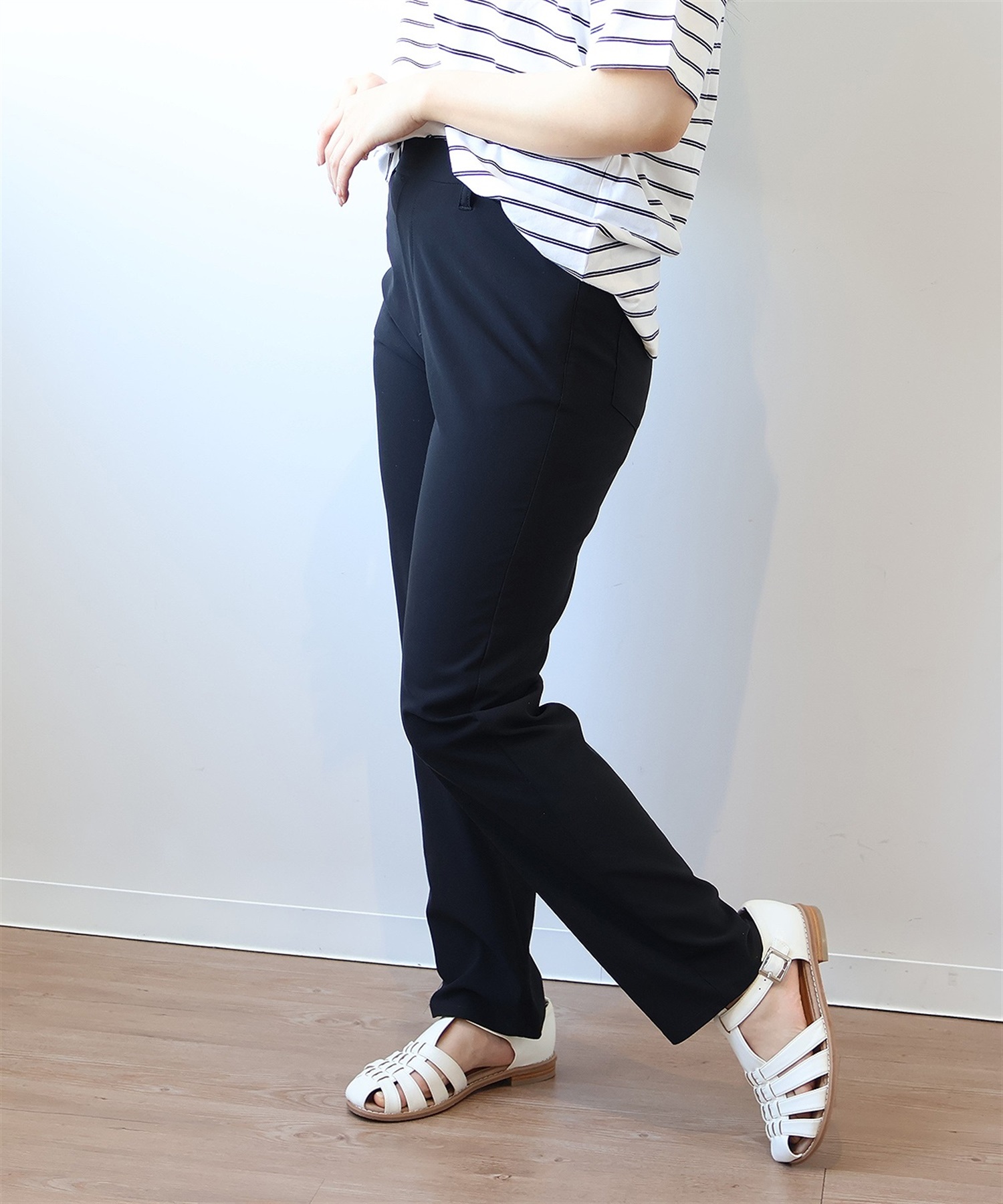 【L～6L】ストレッチ スキニーパンツ(00クロ-Ｌ-0342855-00-032)