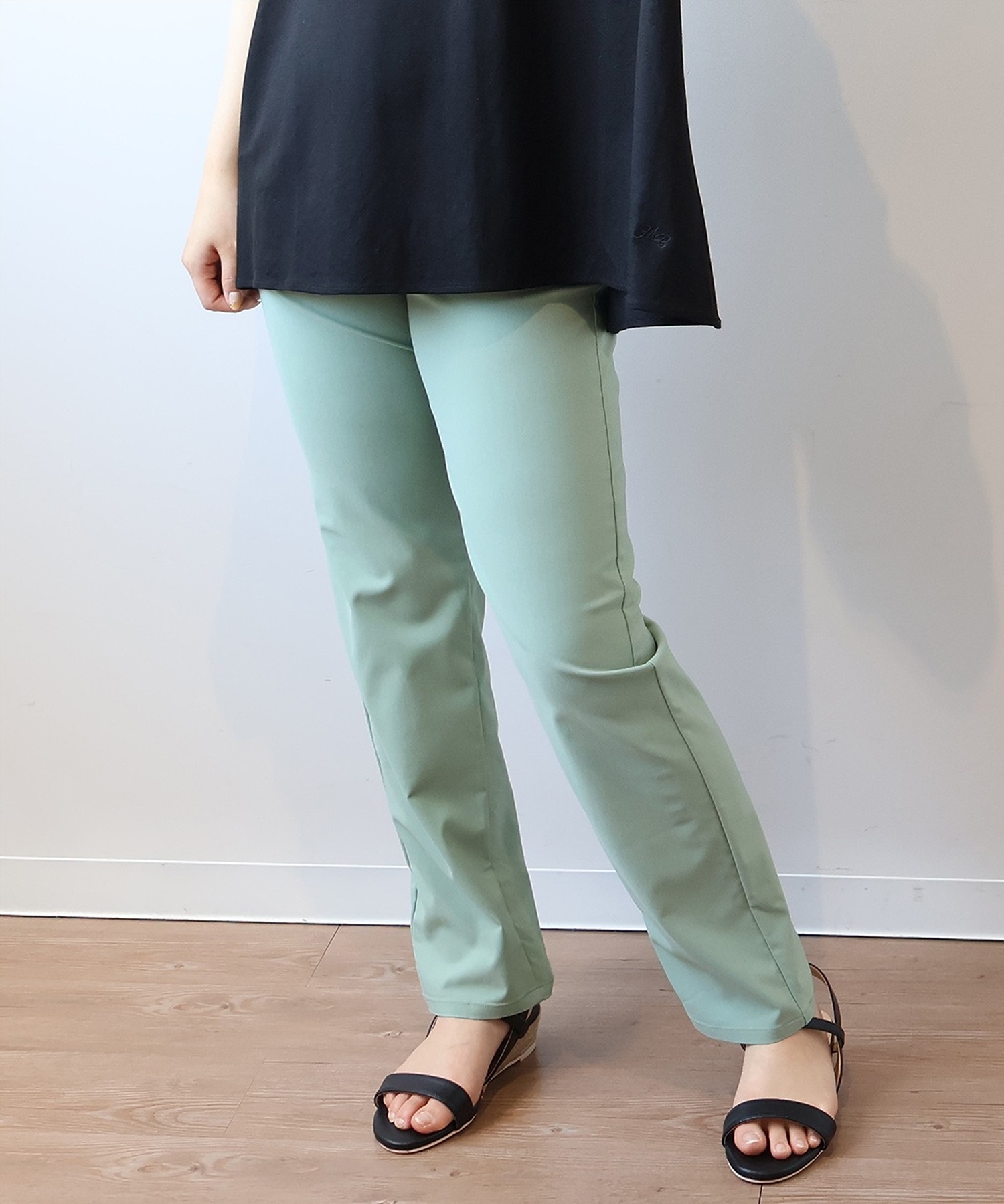 【L～6L】ストレッチ スキニーパンツ(62ライトグリーン-Ｌ-0342855-62-032)