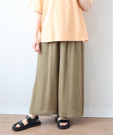【L～6L】スラブワッシャー イージーパンツ(63カーキ-３Ｌ-0342859-63-035)
