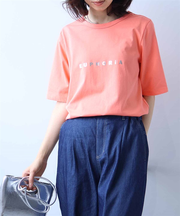 【L～5L】箔プリント Tシャツ