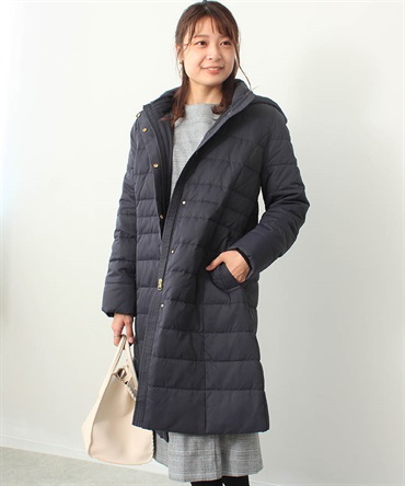 【M～５L】ロング ダウンコート(70コン-ＬＬ-0360143-70-033)