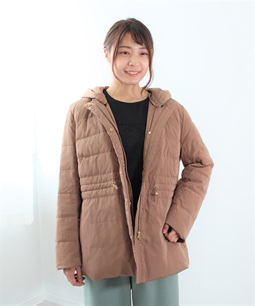 【M～５L】ミドル丈 ダウン コート(81チャ-Ｌ-0360329-81-032)