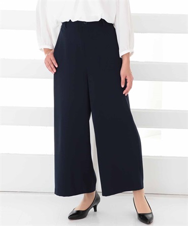 【L～6L】【セットアップ】 サテン ワイドパンツ(70コン-４Ｌ-0361209-70-040)