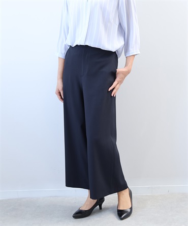 【L～５L】【セットアップ】 ドライツイル ワイドストレートパンツ(70コン-ＬＬ-0362208-70-033)