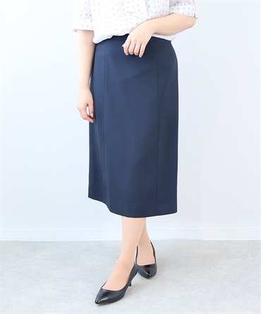 【L～6L】【接触冷感】【吸湿速乾】 リネンライク セットアップ スカート(70コン-６Ｌ-0362210-70-342)