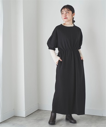 【新色】ドロストスウェットワンピース
