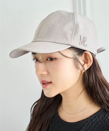 ロゴ刺繍入り バックリボンキャップ