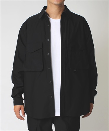 Oversize Shirts Jacket　オーバーサイズシャツジャケット(00ブラック-Ｌ-0880902-00-032)