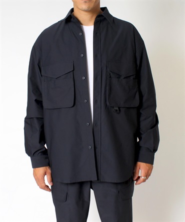 Oversize Shirts Jacket　オーバーサイズシャツジャケット(70ネイビー-Ｍ-0880902-70-031)