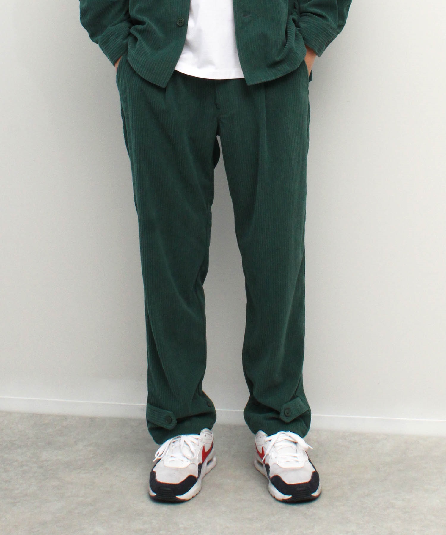 【KETTA】Corduroy Easy Pants　コーデュロイイージーパンツ(61グリーン-Ｍ-0880912-61-031)